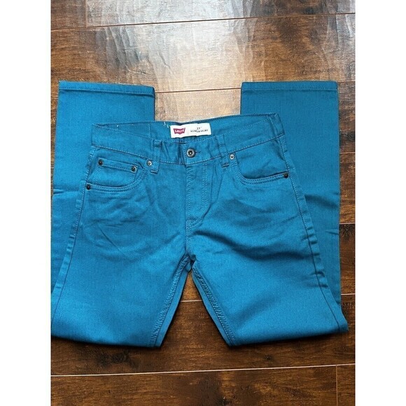 Levi’s 513 Womens Slim Straight Electric Blue 27x27 - Picture 1 of 7
